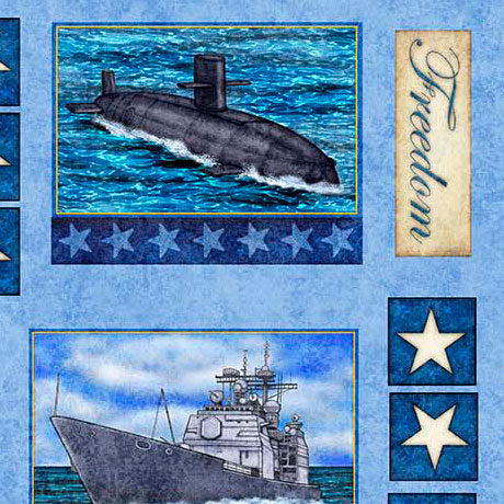Quilting Treasures: Patriot - Navy Patch - 30934-B