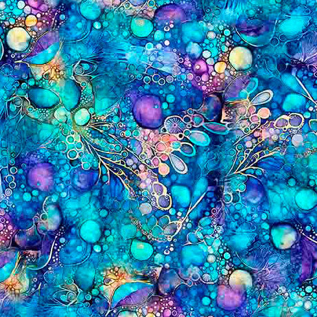 Quilting Treasures: Fantasia - Organic Abstract - 30971-B