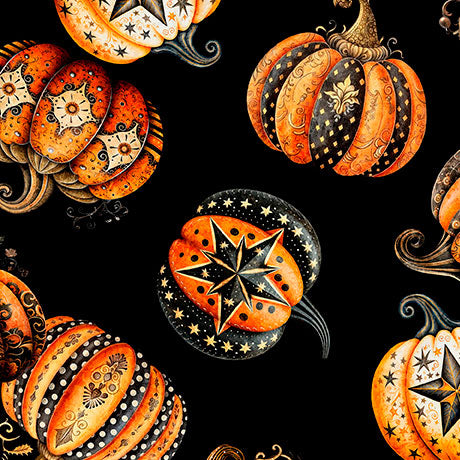 Quilting Treasures: Jeepers Creepers - Decorative Pumpkin Toss - 31010-J