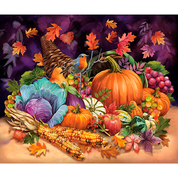 Quilting Treasures: Cornucopia Harvest - Harvest Panel - 31024-X