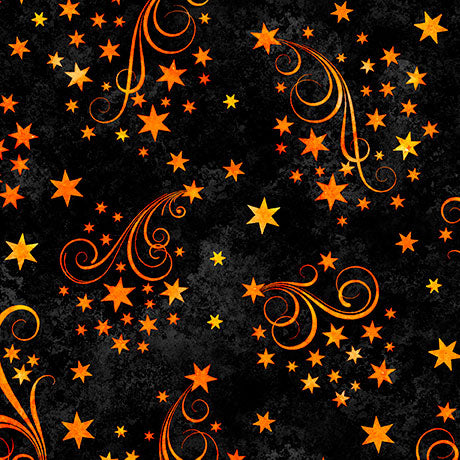 Quilting Treasures: Happy Haunting - Star Swirls - 31048-J