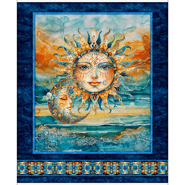 Quilting Treasures: Bohemian Sunrise - Panel - 31086-N - ©Morris Creative Group