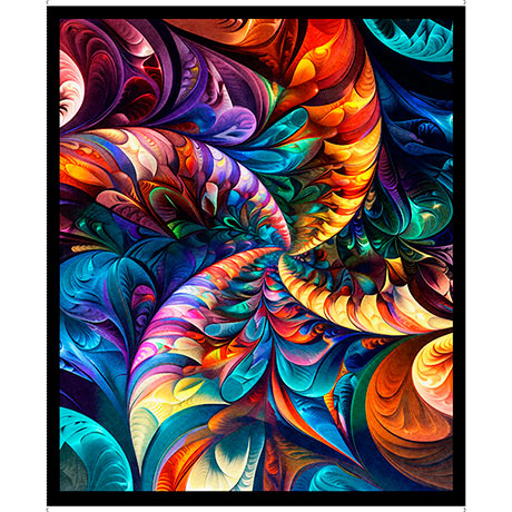 Quilting Treasures: Bedazzled - Fractal - Panel -31120-X