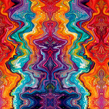 Quilting Treasures: Bezazzled - Fractal Stripe - 31122-X
