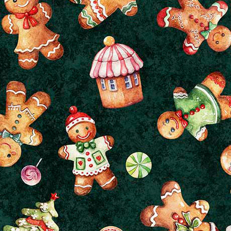 Quilting Treasures: - QT Cuties - Gingerbread Men - 31183-F - ©Morris Creative Group