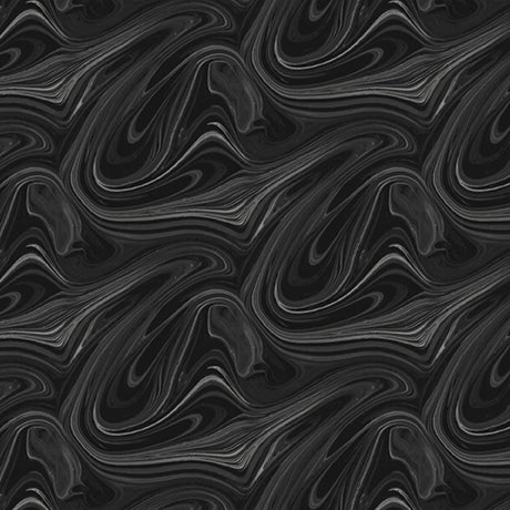 Quilting Treasures: - Virtuoso - Marble 31429-J - Black - Ocllo Mason