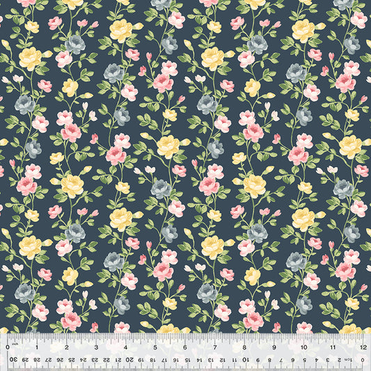 Windham: Laurel - Spring Flow - Navy - 53834-7
