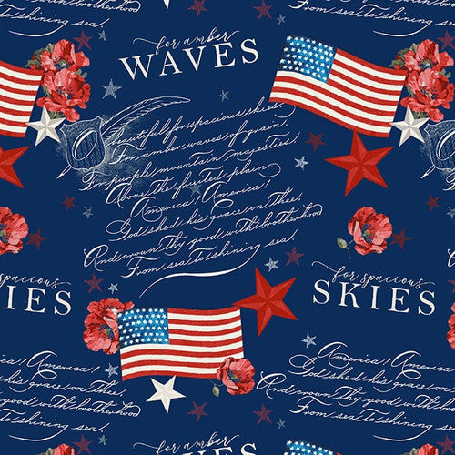 Henry Glass: Liberty for All - 651-78 - Flags and Words - Jessica Mundo