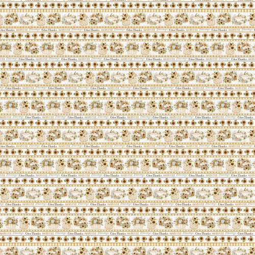 Henry Glass: Autumn Elegance - Pumpkin Stripe -731M-04