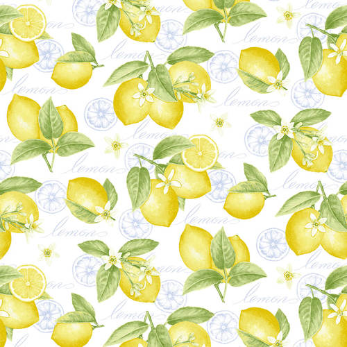 Henry Glass:  Just Lemons - Large Tossed Lemons - 9342-14