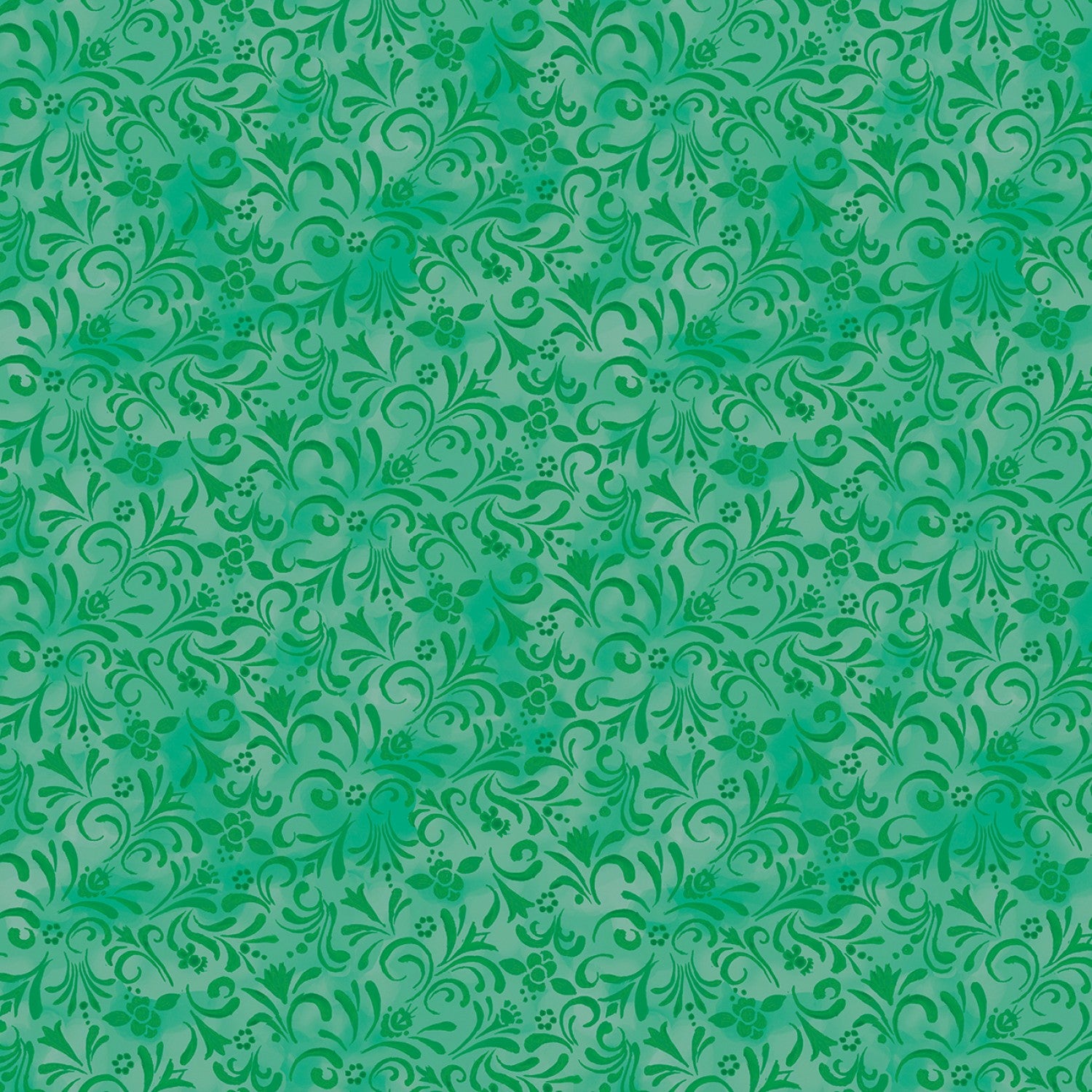 Benartex: Shorelights - Scroll - Green - 9440B-44