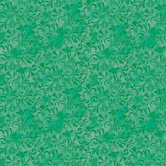 Benartex: Shorelights - Scroll - Green - 9440B-44