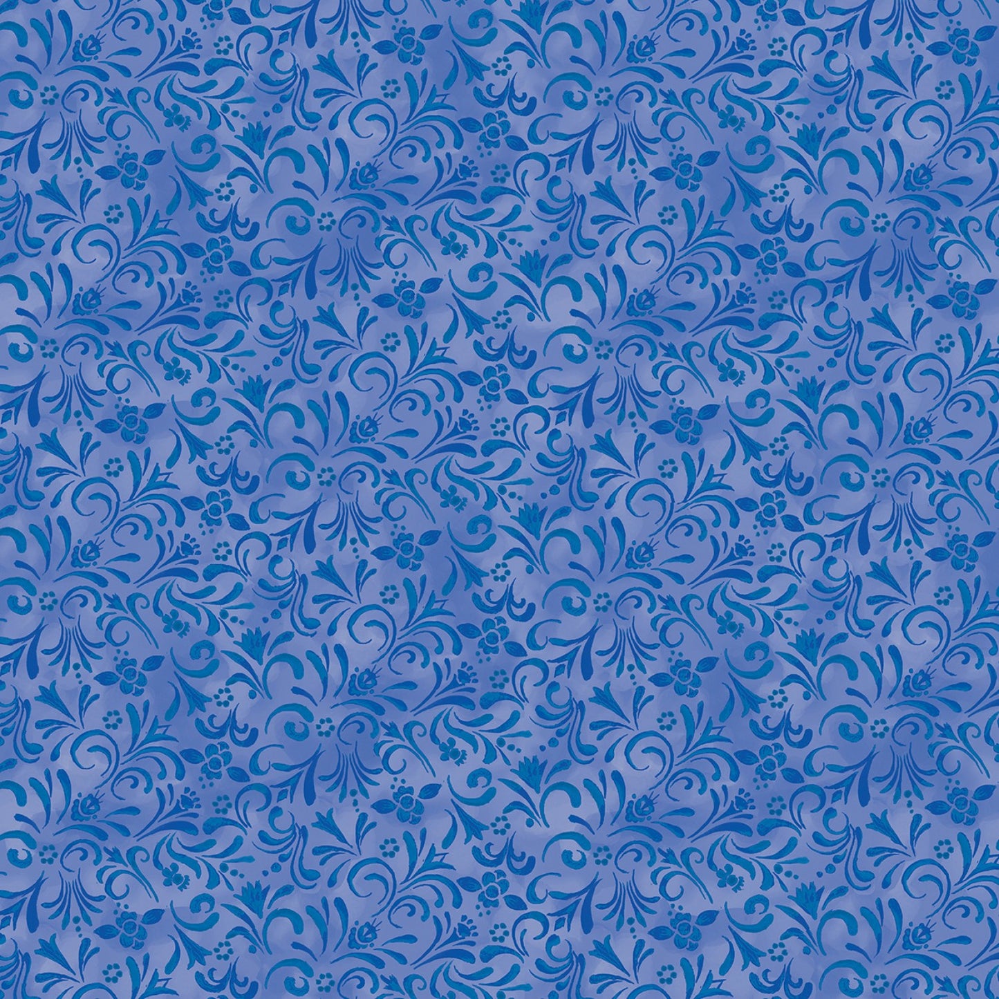 Benartex: Shorelights - Scroll - Blue - 9440B-54