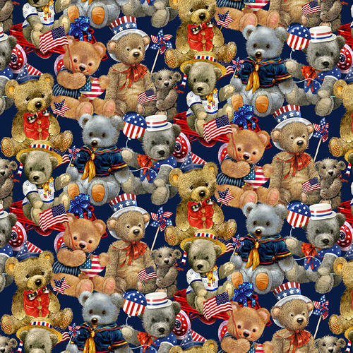 Henry Glass: Teddy's  America - Packed Teddys - 9584-77