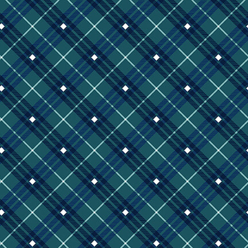 Henry Glass: Gnome Holidays - Plaid - 9611-77