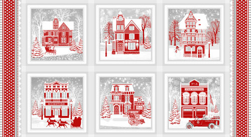 Henry Glass:  Holiday Lane - Holiday Lane Panel - 9620-89