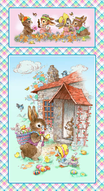 Henry Glass: Bunny Tails - Easter Panel - Panel - 9769-11