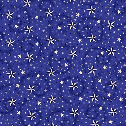 108" Quilt Back - Henry Glass: American Dream - Swirling Stars - 9813XW-77