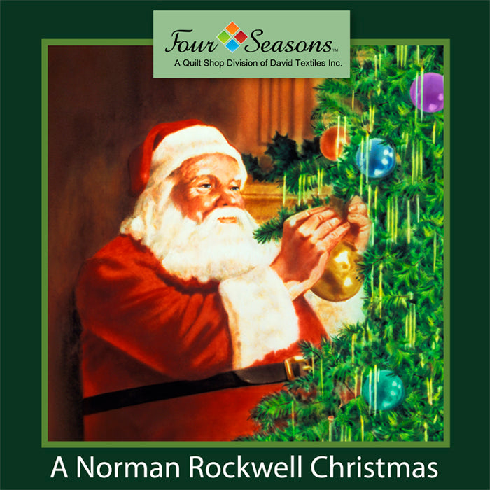 David Textiles: A Norman Rockwell Christmas - Norman Rockwell Santa Panel - NR-00012-2C
