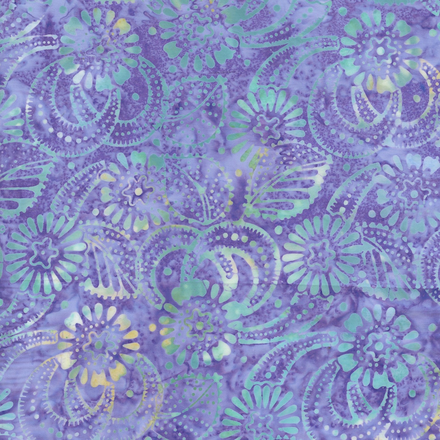 Batiks - Timeless Treasures: Tonga Batiks - Cacti Flower - B7516-Hyacinth