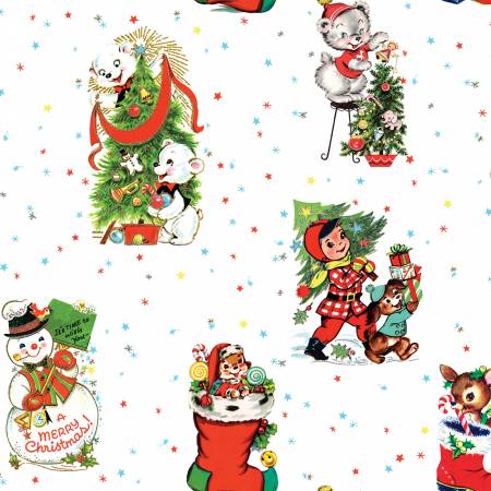 Riley Blake: Jingle Bells - C14830R-White - Winter