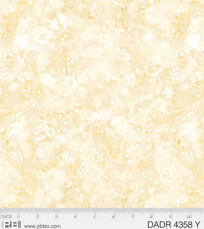 108" Quilt Back - P&B Textiles - Day Dreams - Yellow - DADR-4358-Y