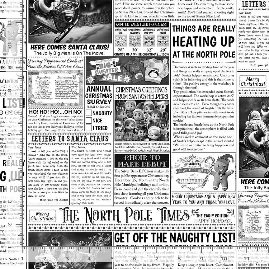 Timeless Treasures: Holiday Favorites - North Pole Newspaper - CD3611