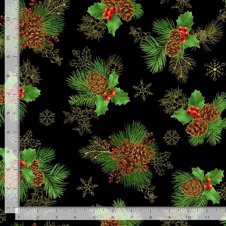 Timeless Treasures:  - Winter Rose - Pinecone Berry Tossed Bouquet  - CM2896