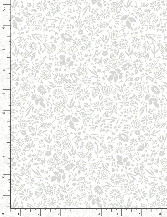Timeless Treasures:  Basics Whiteout - Mini Garden - C7102