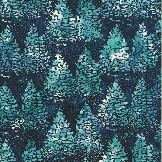 Batiks - Hoffman: Into the Mist - Snowy Trees - MR20-19