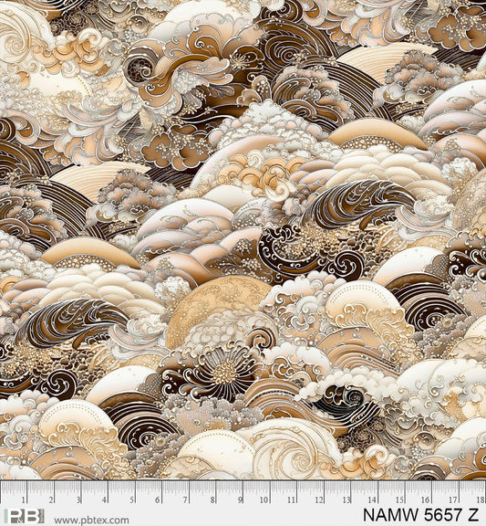 108" Quilt Back - P&B Textiles - Waves in Motion - NAMI-05657-Z