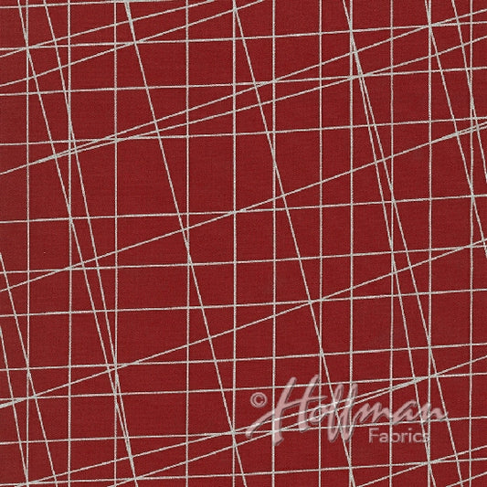 Hoffman:  Sparkle and Fade - Red and Silver - P4324-5S
