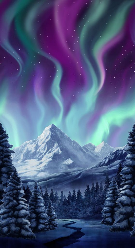 Timeless Treasures: Northern Lights - Northern Lights Panel - CD3494