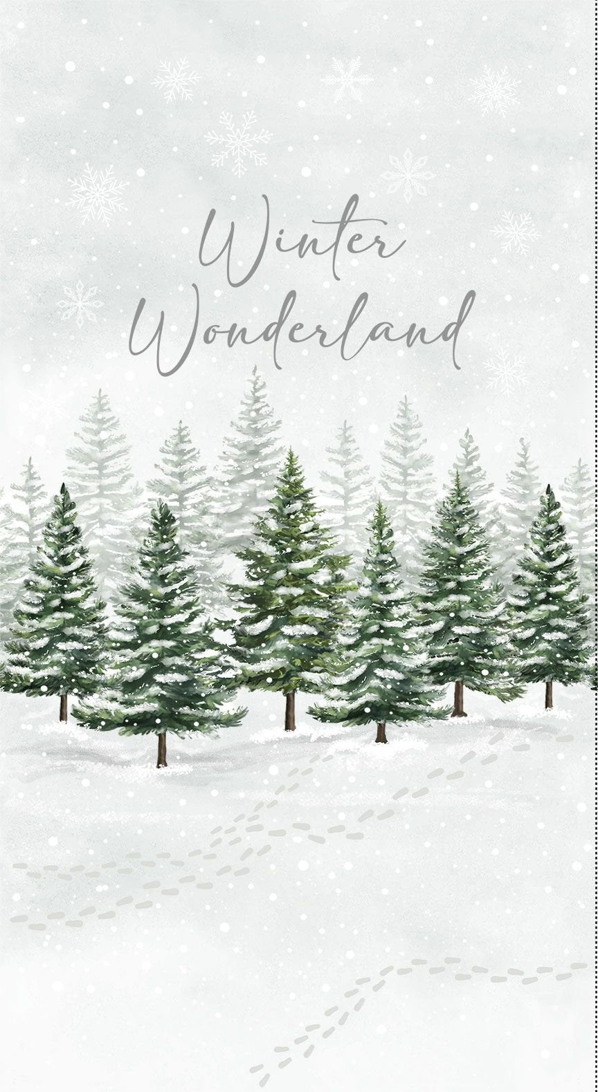 Timeless Treasures: Winter Wonderland - Panel - CD3691 - Katie Hennagir