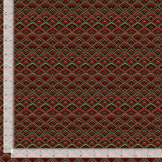 Timeless Treasures:  - Winter Rose - Diamond Geo - CM8671