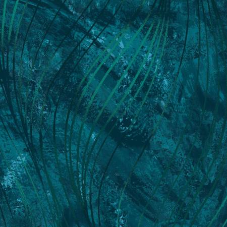 108" Quilt Back - Maywood - Go With The Flow - TEAL - QB102-QJ