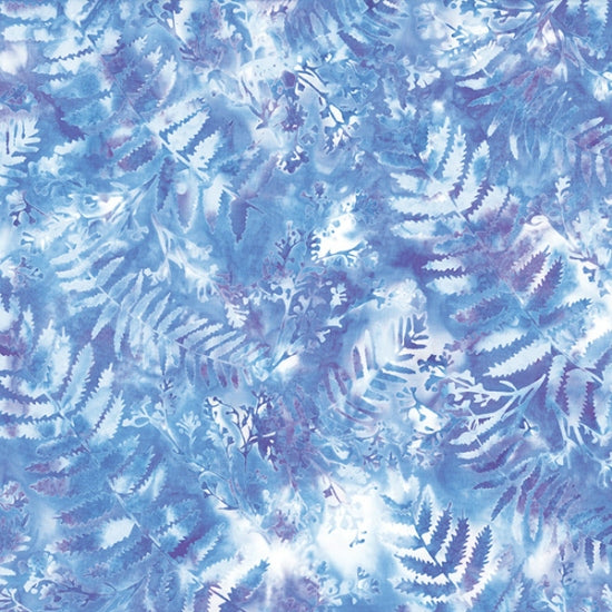 Batiks - Hoffman: Bali Batiks - Fern and Twigs - Hydrangea - S2313-222
