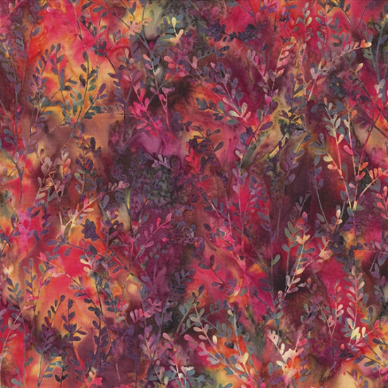 Batiks - Hoffman: Bali Batiks - Delicate Twig - Global Spice - S2317-634