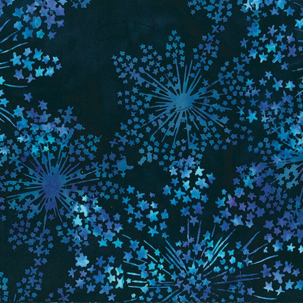 Batiks - Hoffman: Bali Batiks - Dandelion - Blue - S2364-682