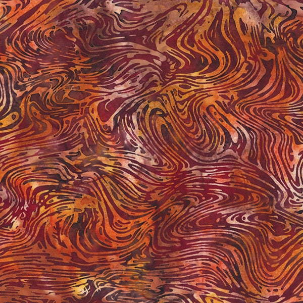 Batiks - Hoffman: Bali Batiks - Marble - Red Velvet - S2365-568