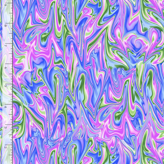 Timeless Treasures: Pansy Perfection - Abstract Swirls - CD3756