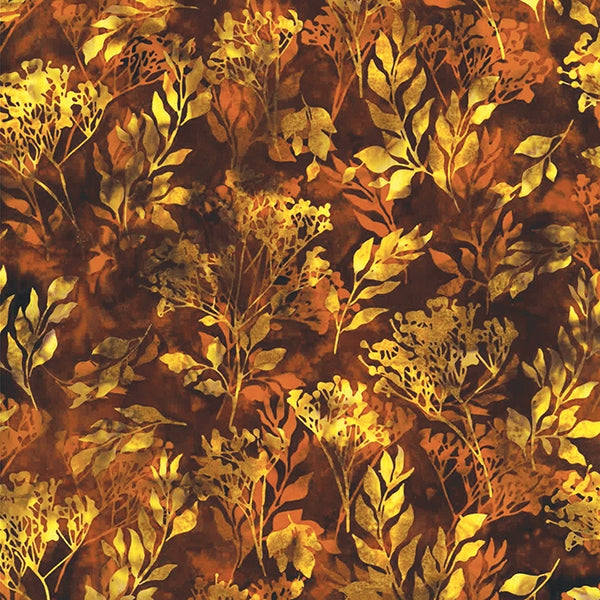 Batiks - Hoffman: Bali Batiks - Foliage - Burnt Siena - T2377-626