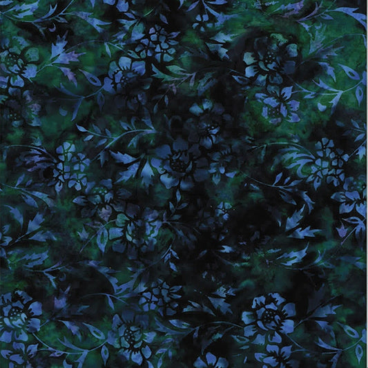 Batiks - Hoffman: Bali Batiks - Floral - Evening - T2383-101