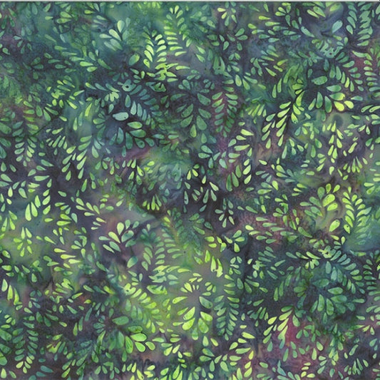 Batiks - Hoffman: Bali Batiks - Abstract Petals - Frog - T2397-303