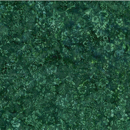 Hoffman: Batiks - Cherry Blossom - Mallard - T2406-272