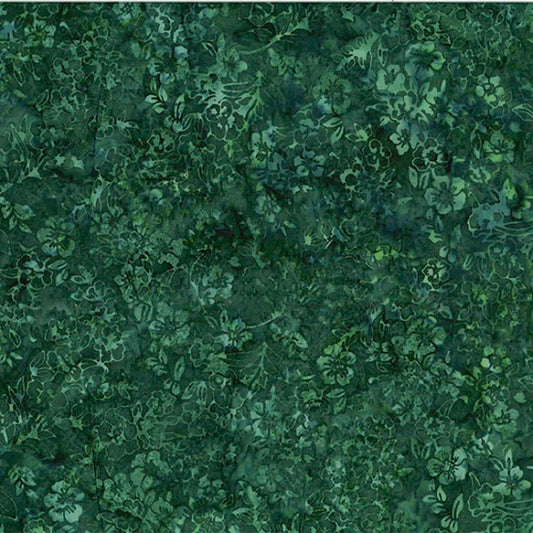 Hoffman: Batiks - Cherry Blossom - Mallard - T2406-272