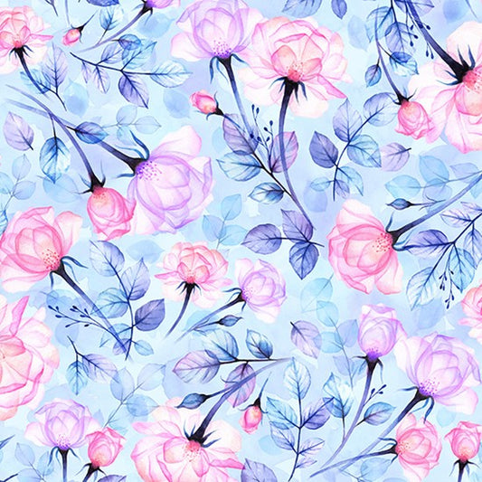 Hoffman: Brilliant Blooms - Periwinkle - T4937-139