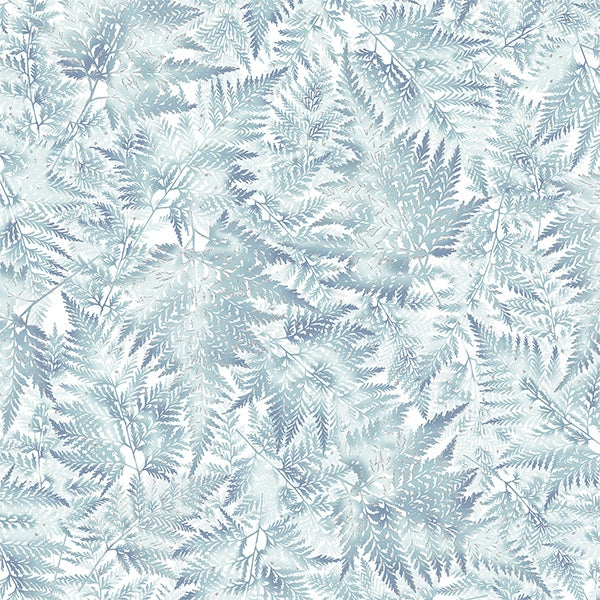 Hoffman: Perch - Ferns - Ice Blue - T7742-190S