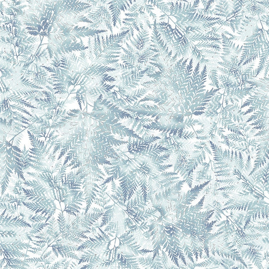 Hoffman: Perch - Ferns - Ice Blue - T7742-190S