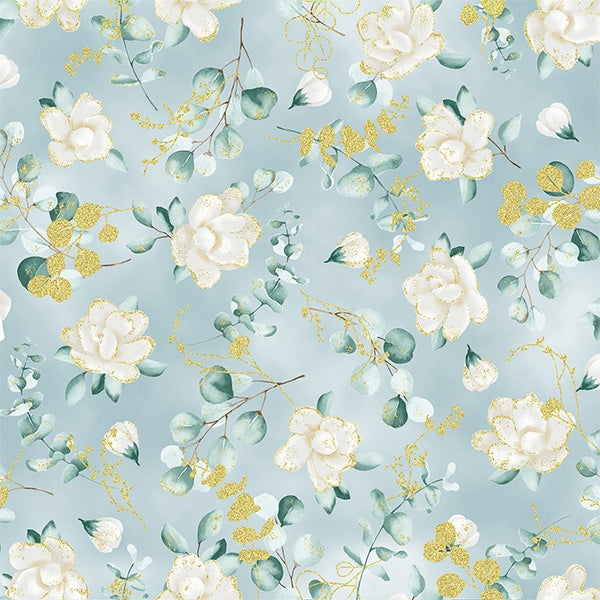 Hoffman:  Home Sweet Home - Dusty Blue - T7755-D7G